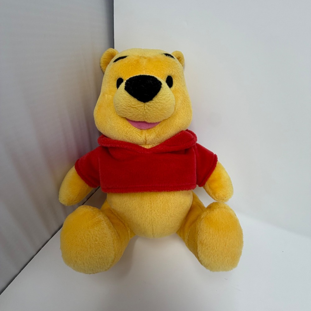 Disney Fisher-Price Winnie the Pooh Plush 10" Red Shirt Stuffed Animal Toy 2001
